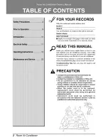 Preview for 2 page of LG LS301CE Owner'S Manual