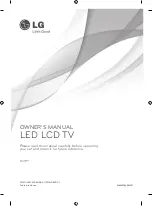 Предварительный просмотр 1 страницы LG LS38 Series Owner'S Manual