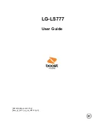 Preview for 1 page of LG LS777 User Manual