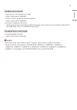 Предварительный просмотр 29 страницы LG LSAB009-M1 Owner'S Manual