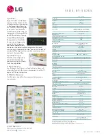 Предварительный просмотр 2 страницы LG LSC 21943ST Specification Sheet