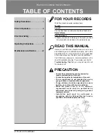 Preview for 2 page of LG LSC091PMA Owner'S Manual