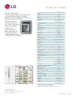 Preview for 2 page of LG LSC26905 Series Specifications