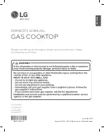 LG LSCG306 Series Owner'S Manual preview