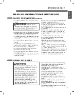 Предварительный просмотр 5 страницы LG LSCG306 Series Owner'S Manual