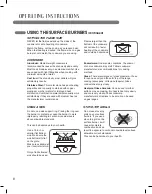 Предварительный просмотр 8 страницы LG LSCG306 Series Owner'S Manual