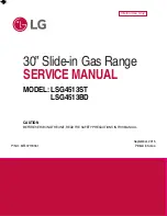 LG LSG4513BD Service Manual preview