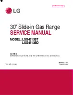 Preview for 1 page of LG LSG4513BD Service Manual