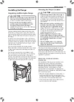 Предварительный просмотр 13 страницы LG LSIS3018SS Owner'S Manual