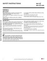 Preview for 6 page of LG LSN090HSV4 Installation & Maintenance