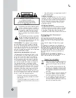 Preview for 2 page of LG LSP-W1000 Owner'S Manual