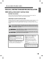 Preview for 3 page of LG LSRG309ST Installation Manual