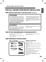 Preview for 5 page of LG LSRG309ST Installation Manual