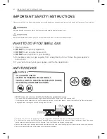 Preview for 4 page of LG LSRG309ST Owner'S Manual