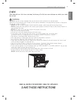 Preview for 9 page of LG LSRG309ST Owner'S Manual