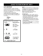 Preview for 15 page of LG LSRM205ST Owner'S Manual & Cooking Manual