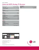 Preview for 2 page of LG LST-4200A Specifications