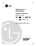 Предварительный просмотр 1 страницы LG LST3510A - HDTV Receiver / Hi-Format DVD Player Owner'S Manual