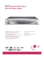 Предварительный просмотр 1 страницы LG LST3510A - HDTV Receiver / Hi-Format DVD Player Specifications