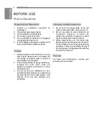 Preview for 8 page of LG LSU5NP5A Owner'S Manual