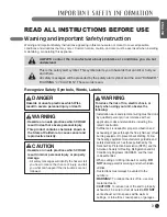 Preview for 3 page of LG LSVC302ST Owner'S Manual