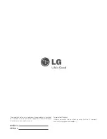 Preview for 8 page of LG LSW420BX Owner'S Manual