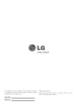 Preview for 8 page of LG LSW430B Owner'S Manual