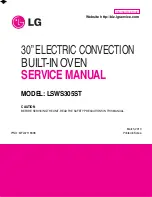 Предварительный просмотр 1 страницы LG LSWS305ST Service Manual