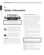 Preview for 2 page of LG LT723 Series Owner'S Manual