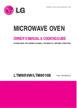 LG LTM9010B Owner'S Manual & Cooking Manual preview