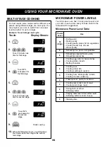 Preview for 15 page of LG LTM9010B Owner'S Manual & Cooking Manual