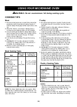 Preview for 16 page of LG LTM9010B Owner'S Manual & Cooking Manual