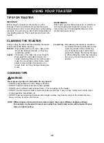 Preview for 18 page of LG LTM9010B Owner'S Manual & Cooking Manual