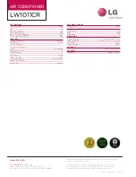 Preview for 2 page of LG LW1010CR Specifications