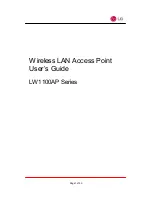 Preview for 1 page of LG LW1100AP Series User Manual