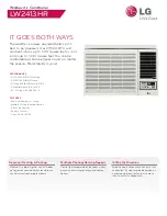 LG LW2413HR Specification preview