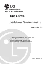 LG LW71105SS Installation And Operating Instructions Manual preview