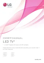 LG LW75 Series Owner'S Manual предпросмотр