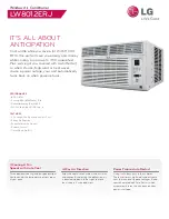 LG LW8012ERJ Specifications preview