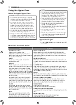 Preview for 18 page of LG LWC3063 Owner'S Manual