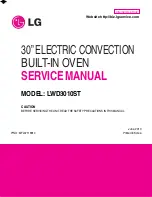 Предварительный просмотр 1 страницы LG LWD3010ST Service Manual