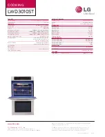 Preview for 2 page of LG LWD3010ST Specifications