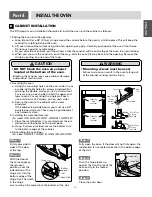 Preview for 11 page of LG LWD3081ST - Double Electric Oven Installation Manual