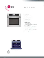 LG LWS3081ST - 30in Single Electric Wall Oven Specification Sheet предпросмотр