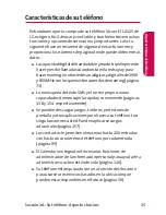 Preview for 23 page of LG LX-125 (Spanish) Phone Manual