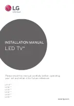 Preview for 1 page of LG LX30 SERIES Installation Manual