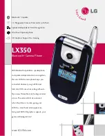 LG LX350 Brochure preview