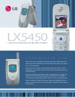 Preview for 1 page of LG LX5450 Brochure