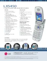 Preview for 2 page of LG LX5450 Brochure