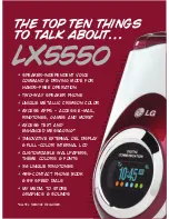 LG LX5550 Brochure preview